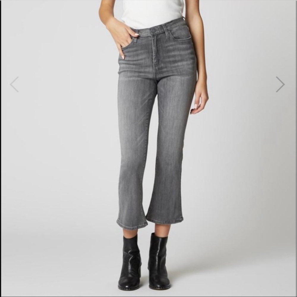 Blank NYC The Vandam Gray Flared High Rise Jeans